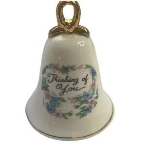 VINTAGE 1979 ENESCO BONE CHINA BELL "To My Love" ROSE FLOWERS